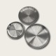 Silver Stainless Steel Round Snack Plate Silver Stainless Steel Round Snack Plate