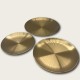 Golden Stainless Steel Round Snack Plate Golden Stainless Steel Round Snack Plate