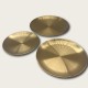 Golden Stainless Steel Round Snack Plate Golden Stainless Steel Round Snack Plate