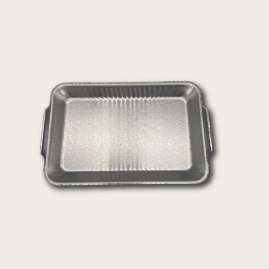 Silver Stainless Steel Rectangular Flat-Bottomed Tray Silver Stainless Steel Rectangular Flat-Bottomed Tray