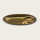 Golden Stainless Steel Compartmentalized Snack Plate