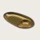 Golden Stainless Steel Compartmentalized Snack Plate