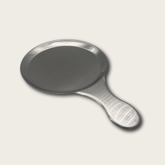 Silver Stainless Steel Handle For The Snack Plate Silver Stainless Steel Handle For The Snack Plate