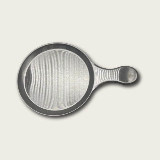Silver Stainless Steel Handle For The Snack Plate Silver Stainless Steel Handle For The Snack Plate
