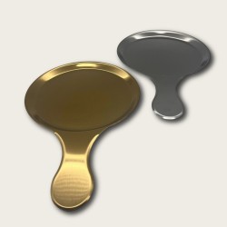 Golden Stainless Steel Handle For The Snack Plate