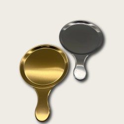 Golden Stainless Steel Handle For The Snack Plate