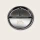 Stainless Steel Compartmentalized Thickened Dinner Plate Stainless Steel Compartmentalized Thickened Dinner Plate