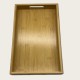 Large Rectangular Wooden And Bamboo Dinner Plate