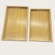 Large Rectangular Wooden And Bamboo Dinner Plate