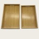 Medium-Sized Wooden And Bamboo Rectangular Dinner Plate