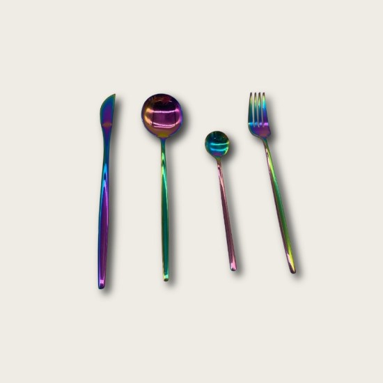 Fantasy-Colored Stainless Steel Dinnerware Set Gift Box