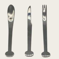 Silver Stainless Steel Dessert Spoon (With Logo Printing Capability)