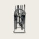 Silver Stainless Steel 24-Piece Tree-Pattern Handle Fine Dining Tableware