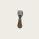 Stainless Steel Short Wooden-Handled Mini Fork Stainless Steel Short Wooden-Handled Mini Fork