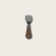 Stainless Steel Short Wooden-Handled Mini Fork Stainless Steel Short Wooden-Handled Mini Fork