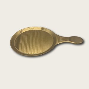 Golden Stainless Steel Handle For The Snack Plate