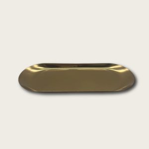 Golden Stainless Steel Serving Plates