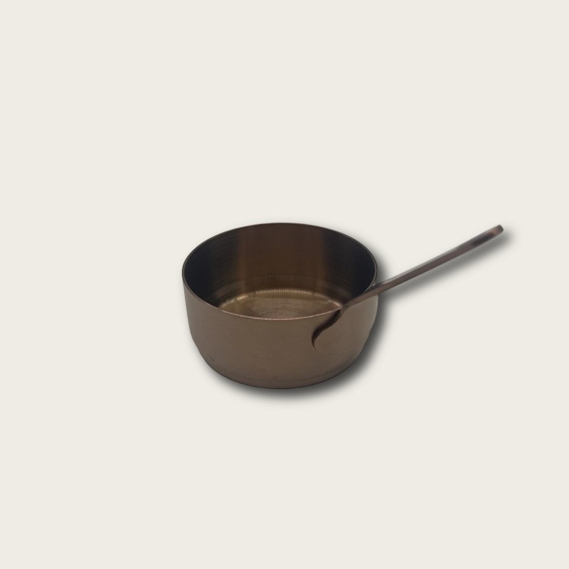 Stainless Steel Golden-Handled Dipping Dish - Image 3