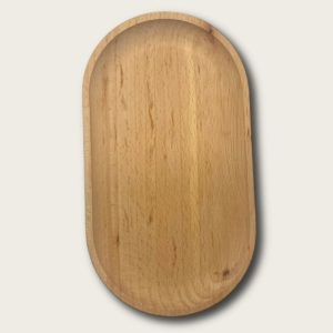 Small Oval Beechwood Plate