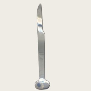 Silver Stainless Steel Dessert Knife (With Logo Printing Capability)
